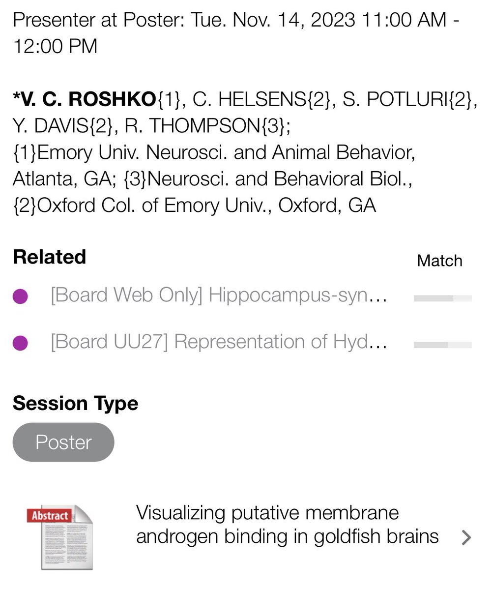Interested in rapid androgen effects on behavior? Come to my poster (II7)tomorrow from 8-12 to learn more about membrane androgen binding! #SfN23