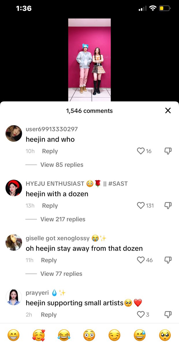 Please consider writing positive comments to Yujin on TikTok. DO NOT engage with hateful comments. Just report their comments &amp; accounts. You will see them on top of the comment section.

official account username: official_artms