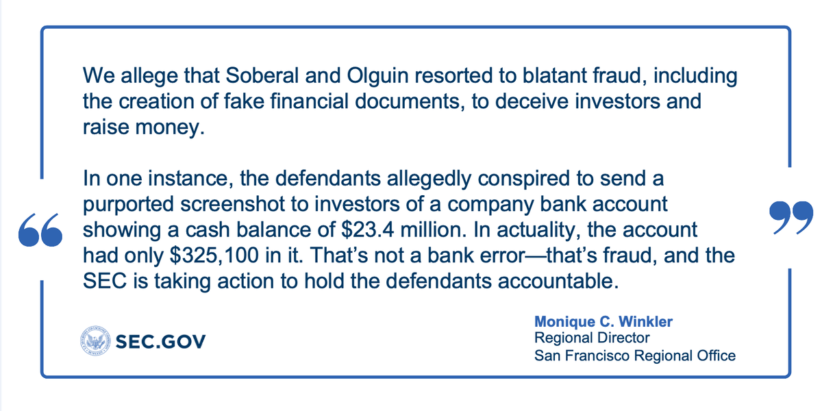 SEC alleges that Bitwise Industries co-CEOs resorted to blatant fraud to deceive investors and raise money. ow.ly/1oOM50Q7axO