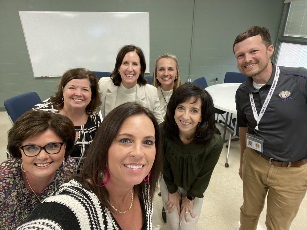 ctate02's tweet photo. We left Region 1 Collaborative with knowledge of ALA thanks to our @Alabama_Reading partner @DrAmyJones. And we left full of gratitude for our amazing team. I’m blessed because of these folks. @UNAinservice @amstiuna @OMIALSDE @AlabamaMTSS @mjshields @ALSDEOSL @AlabamaAchieves https://t.co/NUqtJX04CL