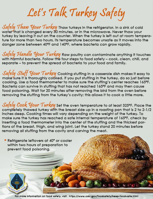 Let’s have a safe and happy Thanksgiving! Here’s some turkey tips.