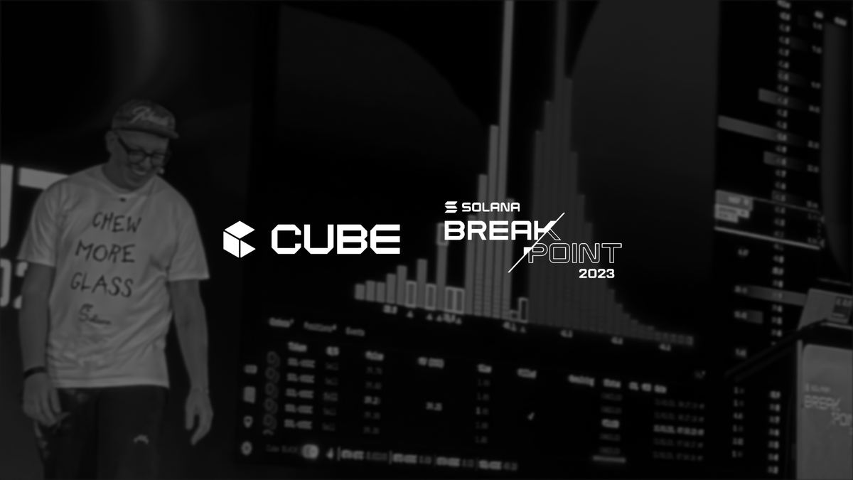 cubexch's tweet image. (Video) Cube Exchange at Solana Breakpoint 2023 🧊

Watch Now: cube.exchange/news/cube-exch…