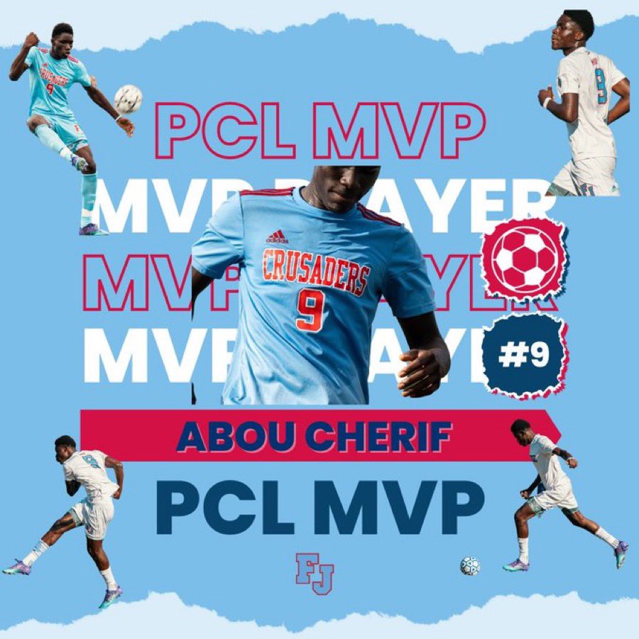 FJ_Soccer27's tweet image. Congratulations to Senior Captain, Abou Cherif, for being named 2023 MVP of the Philadelphia Catholic League.
#YahooBlue 🔴🔵⚽️