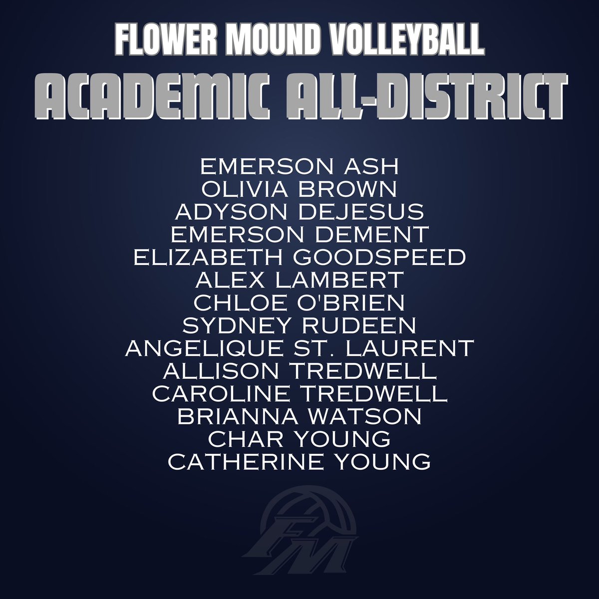 Congratulations to these young ladies for not only shining on the court, but also in the classroom! #FaMily