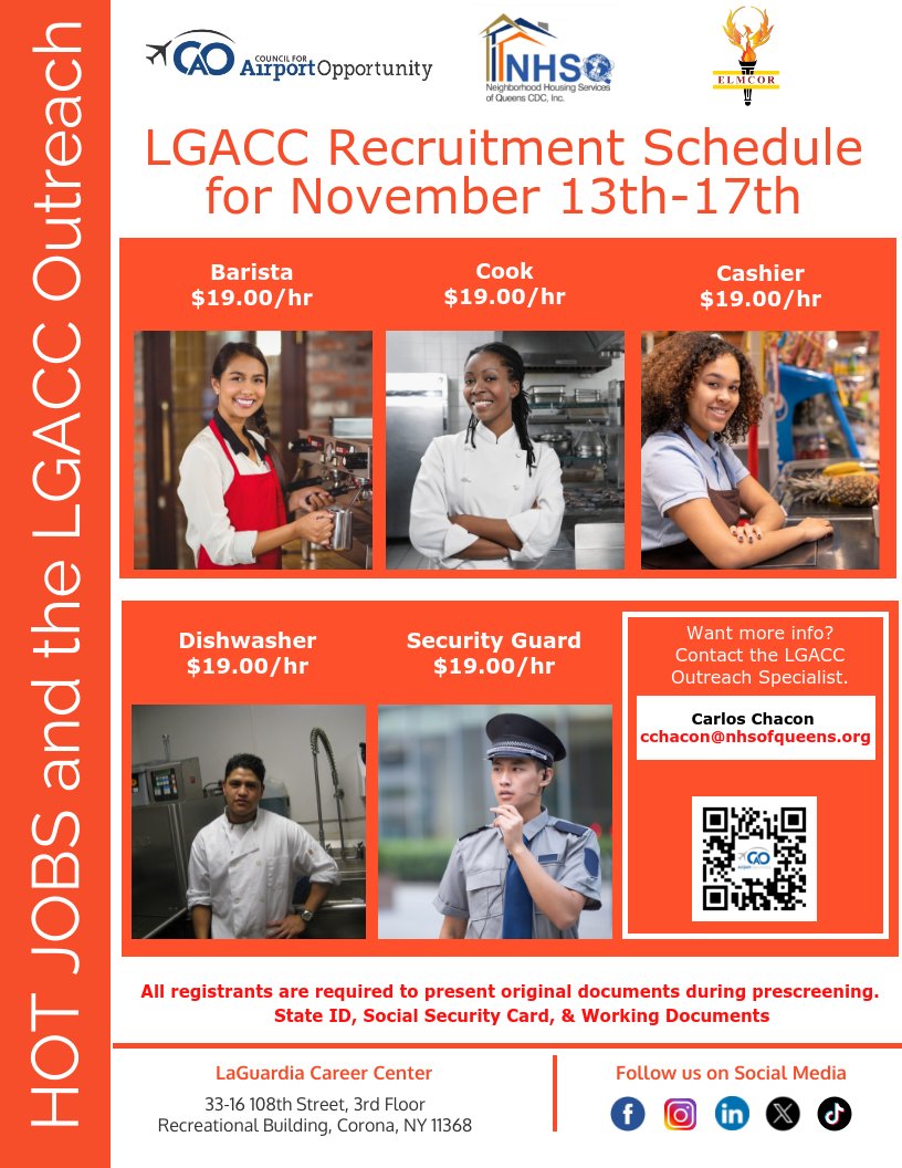 Join the team at LaGuardia Airport and start your career. All you need to do is send your resume to cchacon@nhsofqueens.org
#jobvacancy2023 #jobopportunity #jobopportunities #jobopening #joboftheweek #Laguardia #CareerOpportunities