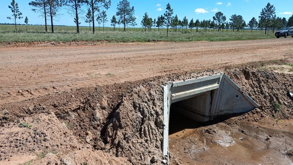 Mejoramos 40 km de caminos en San Roque y Concepción, Corrientes, beneficiando 216 explotaciones agropecuarias y abarcando 40.000 hectáreas. Una inversión de más de 800 millones de pesos y de gran importancia para la zona ya que en épocas de lluvias se convierte en intransitable