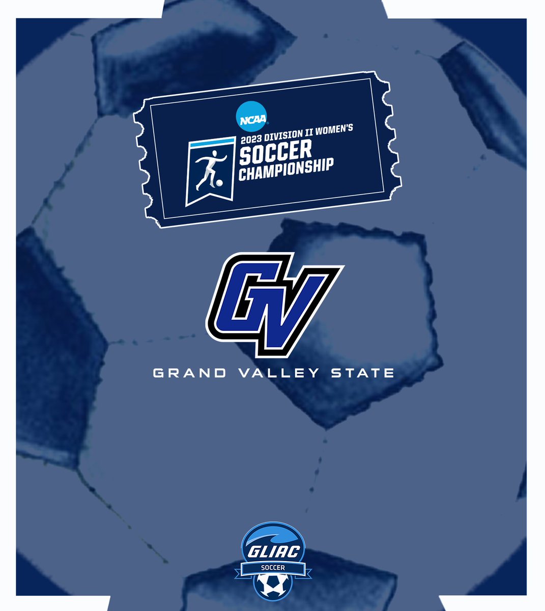 𝟮𝟬𝟮𝟯 𝗡𝗖𝗔𝗔 𝗗𝗶𝘃𝗶𝘀𝗶𝗼𝗻 𝗜𝗜 𝗪𝗼𝗺𝗲𝗻'𝘀 𝗦𝗼𝗰𝗰𝗲𝗿 𝗖𝗵𝗮𝗺𝗽𝗶𝗼𝗻𝘀𝗵𝗶𝗽

Third-seeded Grand Valley State will take on No. 6 McKendree in the first round in Marquette. 

#WhereChampionsCompete #GLIACWSOC⚽️