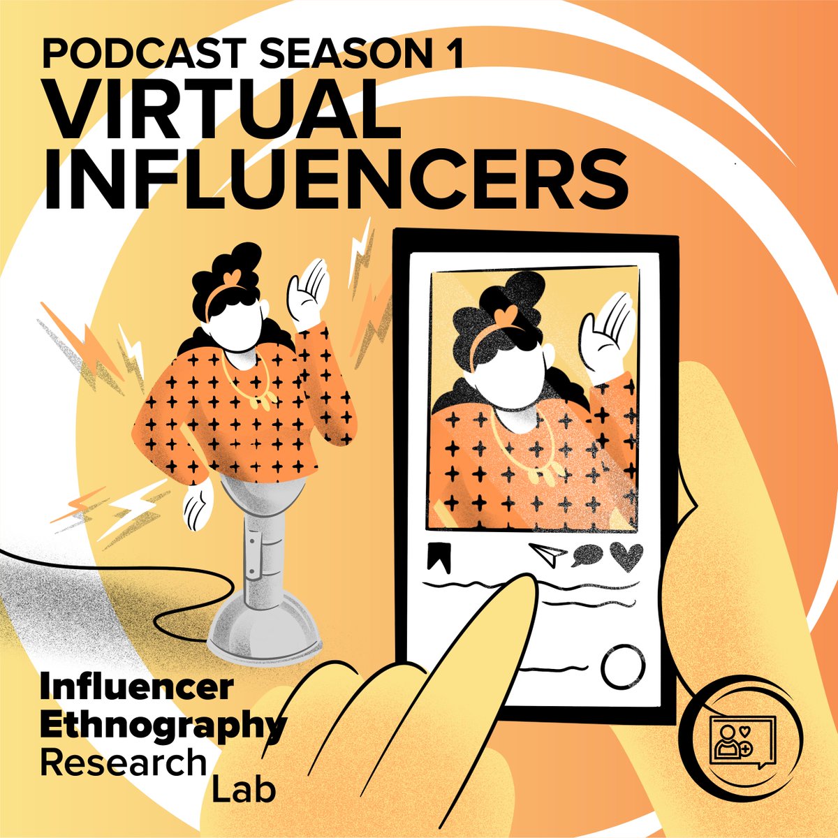This week's podcast episode is out! Listen to @channelera talk all things her PhD project and virtual influencers 🤳💻 Listen here -> open.spotify.com/episode/3YsBNu…