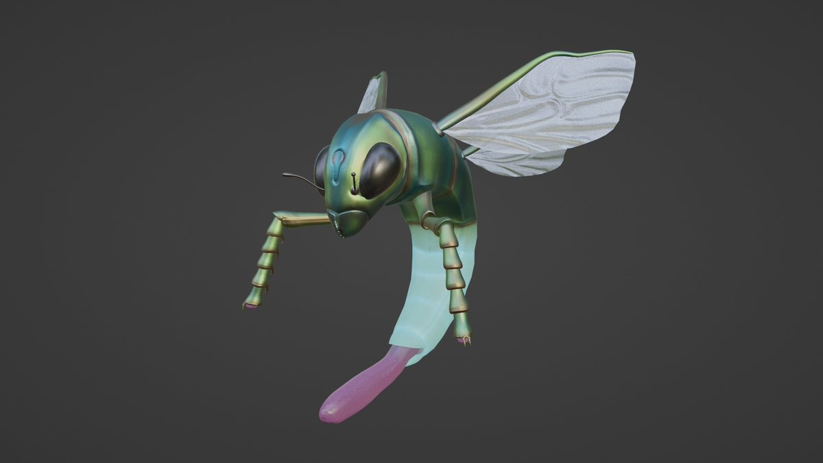 As an extra note, the focus of Project O will be on insectoid like fantasy creatures which will all be custom made for the game. Here's a quick WIP of the first creature that will be added that was made by <a href="/AnotherParfait/">AnotherParfait does 3D art - comms inquiry open -</a>