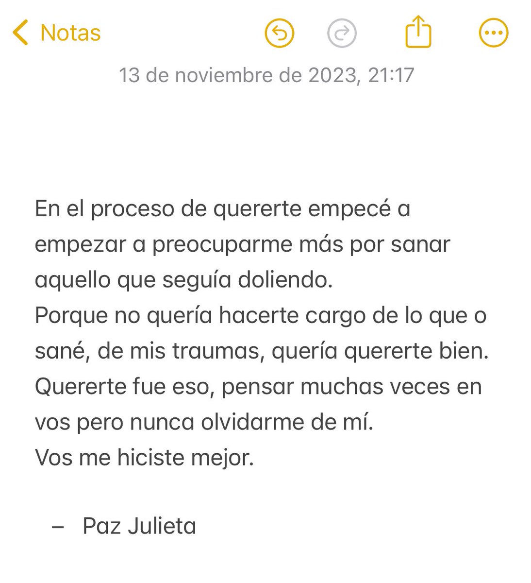 “Vos me hiciste mejor”