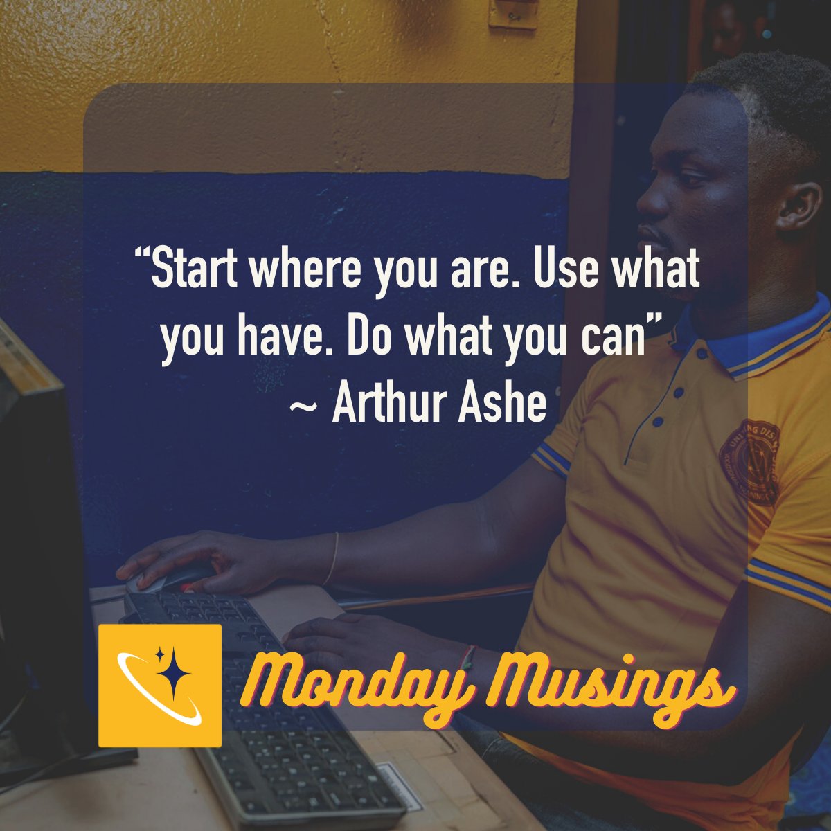 UDStars's tweet image. Monday Musings... #ArthurAshe #startwhereyouare #usewhatyouhave #dowhatyoucan