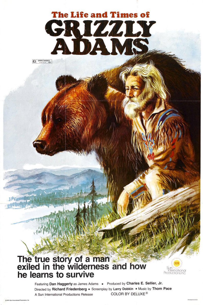 FilmNewsNos's tweet photo. 🎬MOVIE HISTORY: 49 years ago today, November 13, 1974, the movie ‘The Life and Times of Grizzly Adams’ opened in theaters!
#DanHaggerty #DonShanks #MarjorieHarper #LisaJones #WilliamWoodson #RichardFriedenberg https://t.co/XmSmEBHSTS