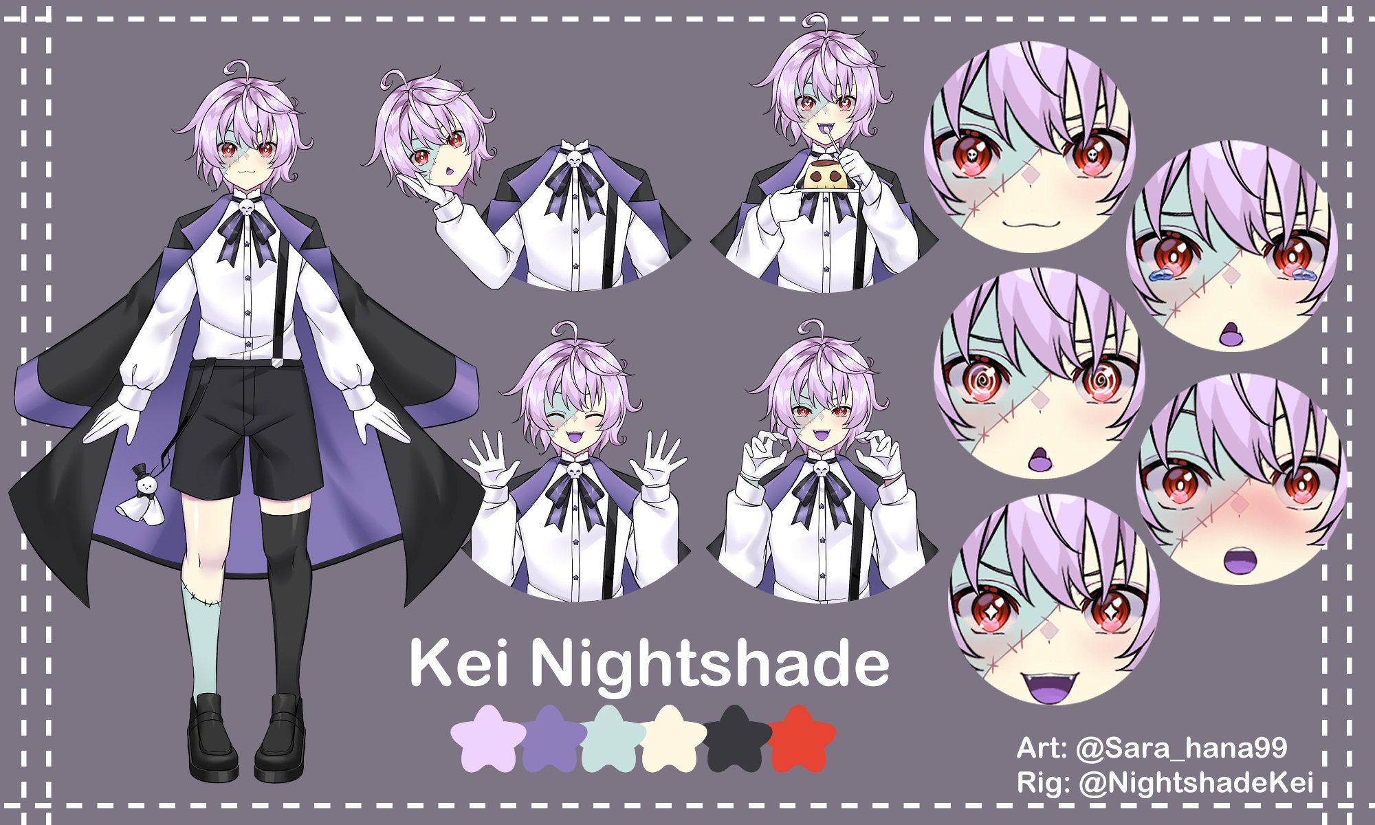 Kei | Zombie Vtuber | Rig Comms Open (@NightshadeKei) / X