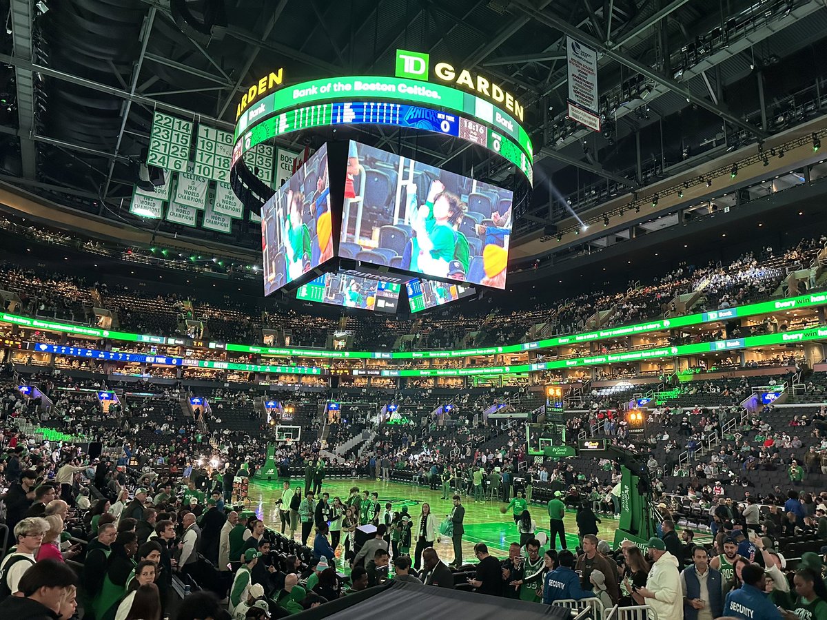 Ready to go from TD Garden with @McNuttMonica. #Knicks and #Celtics tip off at 7:30 after @DanGraca with the pregame on 98.7 @ESPNNY98_7FM and the ESPN NY app.