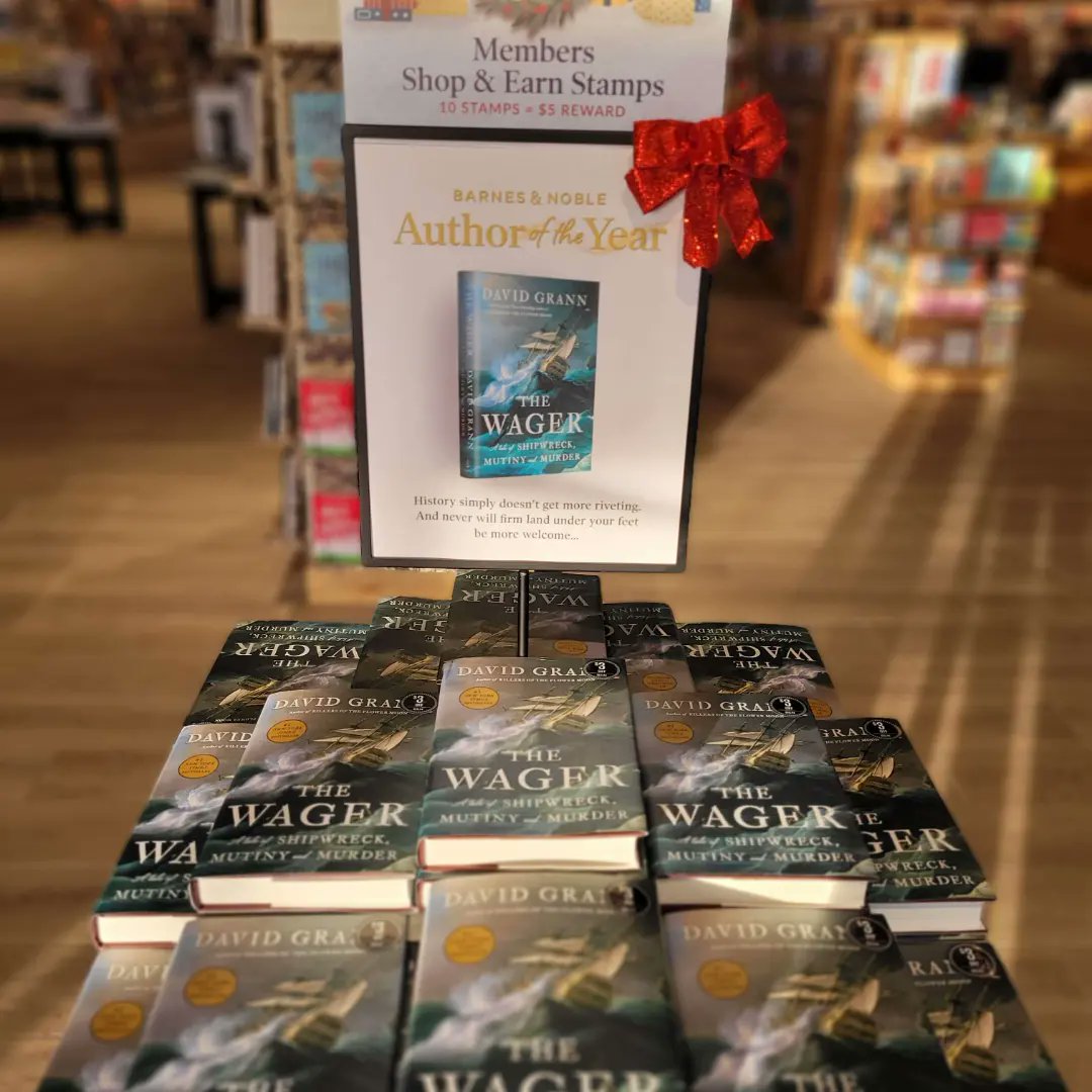 Congratulations to @DaReal_JMcBride for winning Barnes & Noble's Book of the Year with Heaven & Earth Grocery Store and to @DavidGrann for winning our Author of the Year with The Wager! #bn #bnbuzz #booktwt #books #BookTwitter #boty