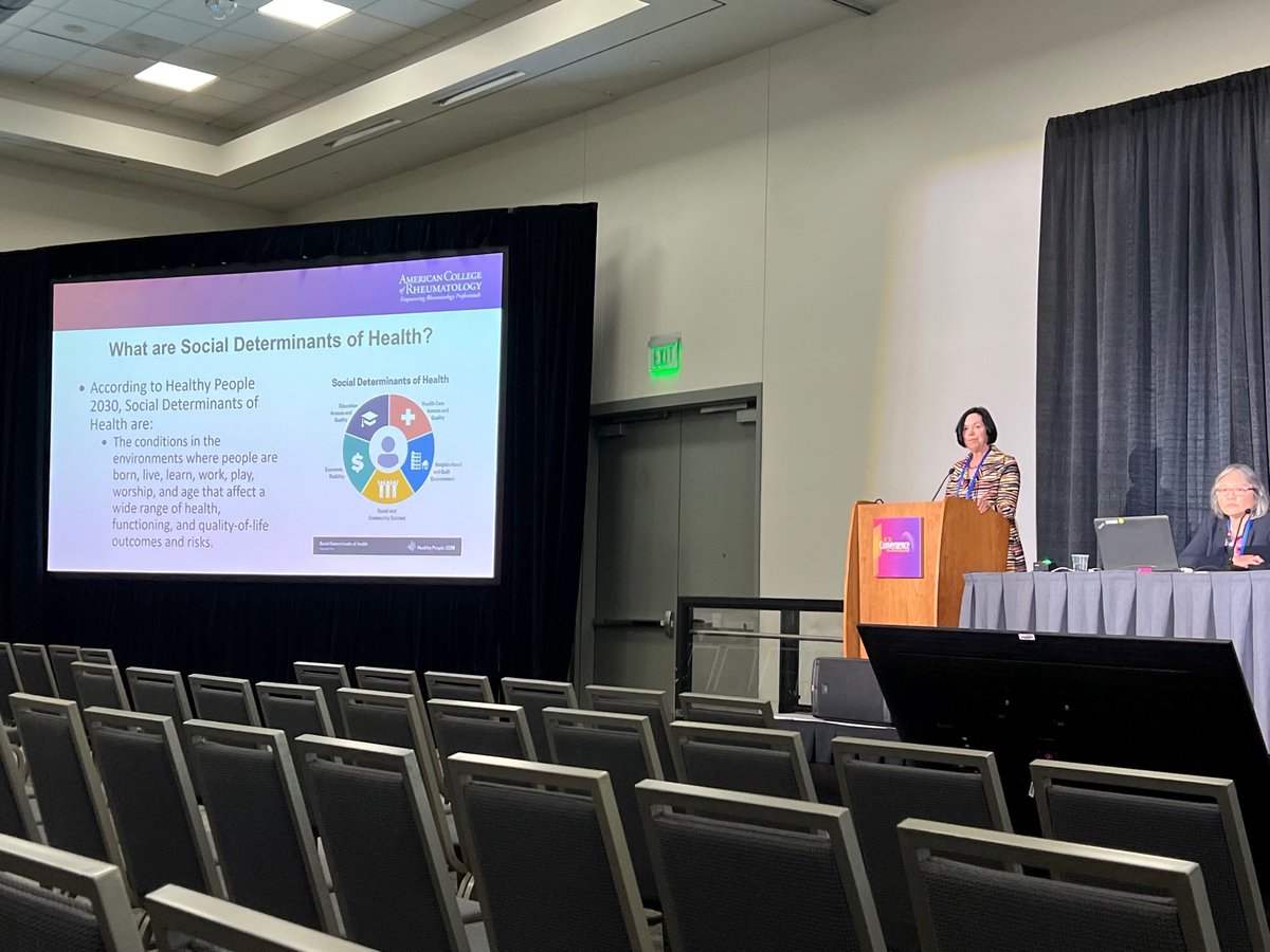 It was great to see a session about disparities and social determinants for #osteoarthritis at #ACR23. Led by the wonderful Leigh Callahan @oaactionallianc @rheum_cat