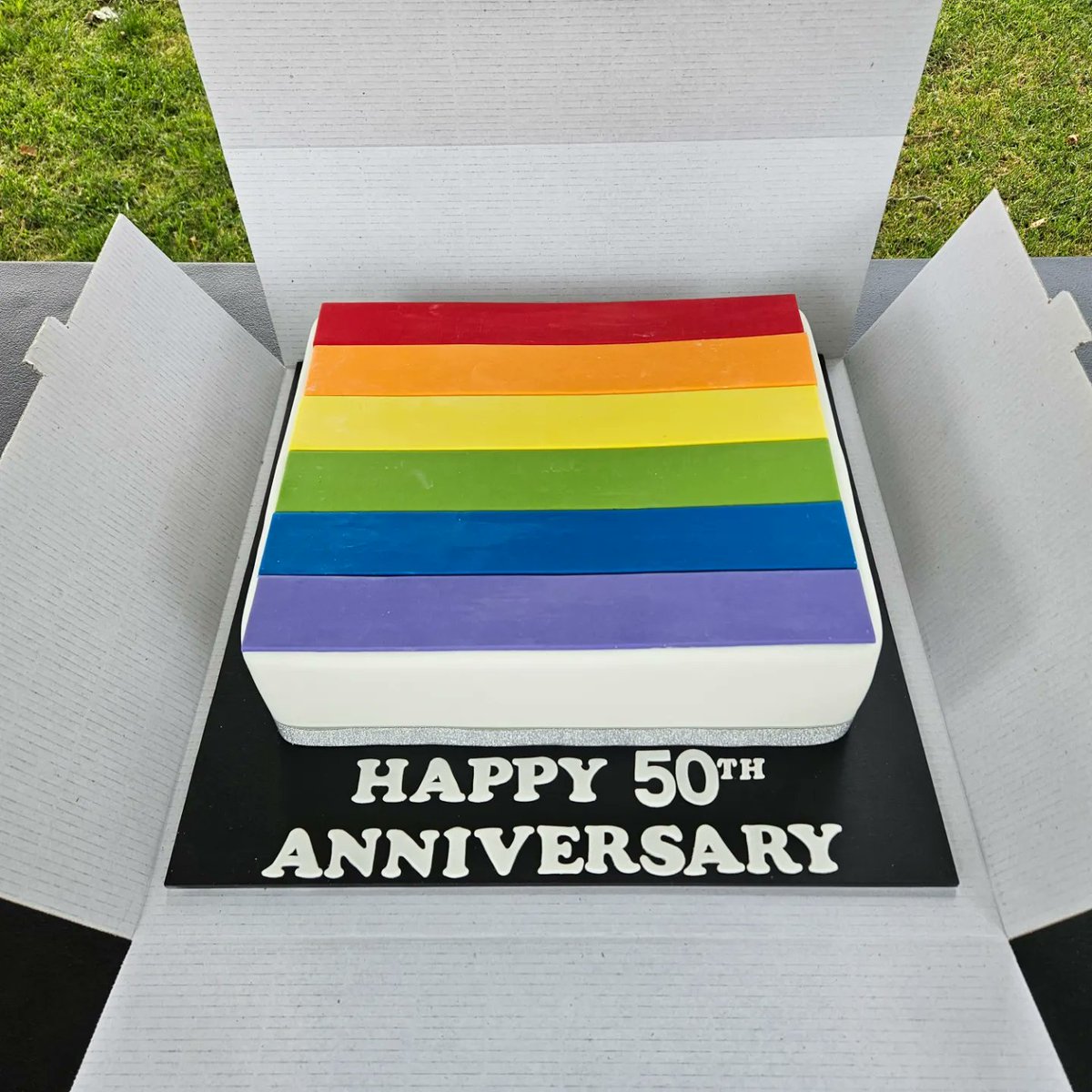 BuonPress's tweet photo. On Sunday, Gertrude Glossip continued the tradition of presenting the walk at every Feast since the beginning. This time it commemorated 50 years of gay law reform. 

A huge thanks to SAMESH for supporting the event and @ECH_Inc for providing the rainbow cake. https://t.co/OvGAlY49m3