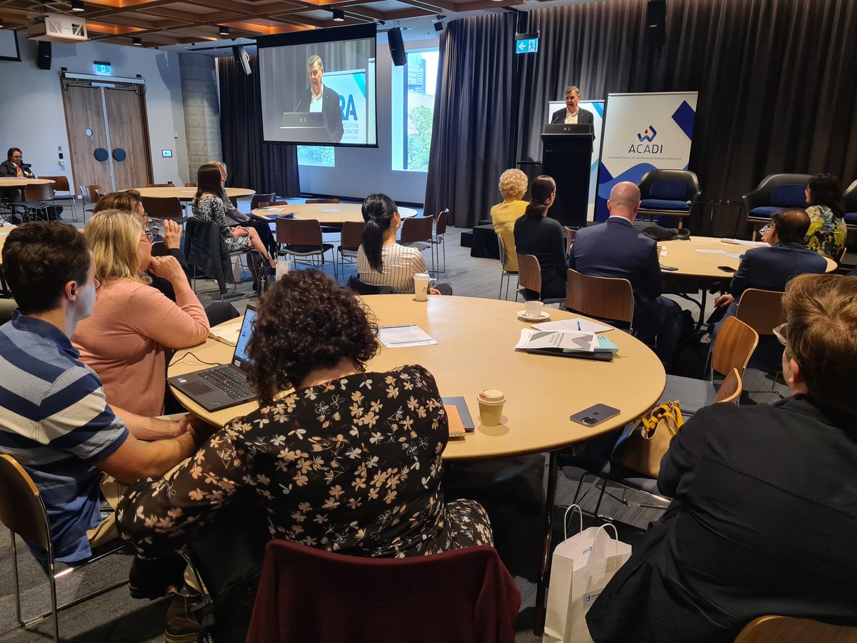 Prof Brendan Murphy, keynote speaker at <a href="/ACADI_Centre/">Australian Centre Accelerating Diabetes Innovation</a>'s 2nd Partnering Summit today, said he is a big fan of #ACADI, our #TTRA program &amp; #MTPConnect, &amp; all the vital &amp; valuable work these key initiatives do in the 🇦🇺 MTP sector. #WorldDiabetesDay