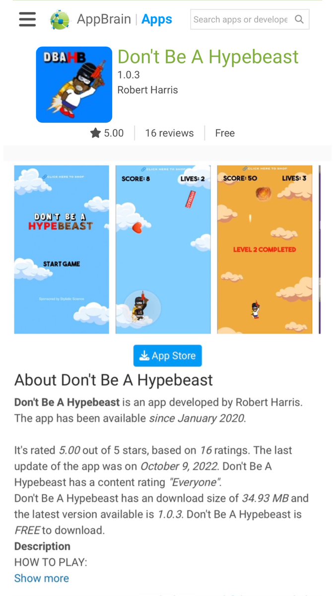 DBAHB_App's tweet photo. S/O to @TheAppBrain for featuring our mobile game on their website.

You can now download our app directly on https://t.co/sC7wPM6Mzc

#IndieGameDev #indiegamedeveloper #gamedev #pixelart #GameDevelopers https://t.co/dphH0P7jzV