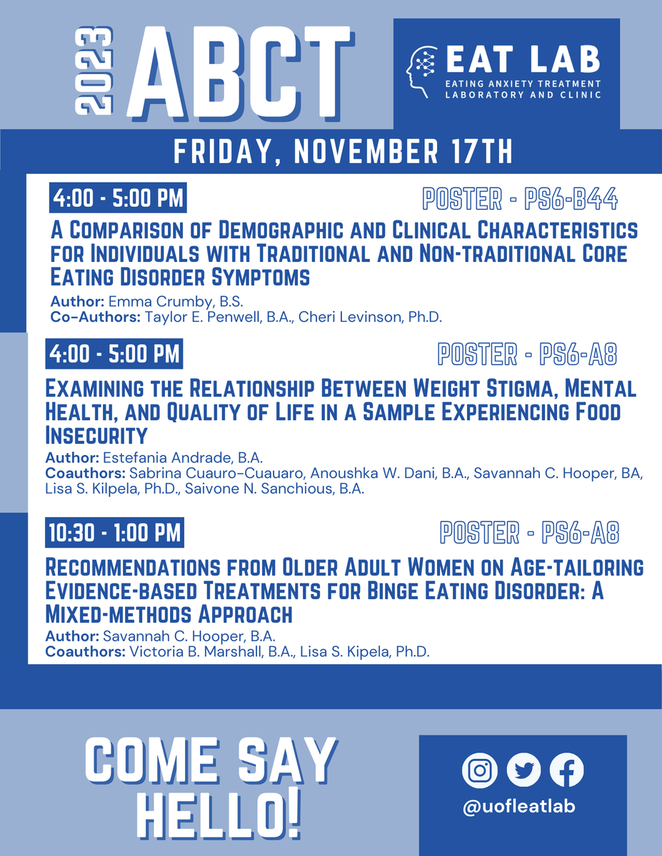 We are taking over ABCT in Seattle this year with an exciting lineup! 🌟✈️

Check out our schedule for Friday, November 17th!