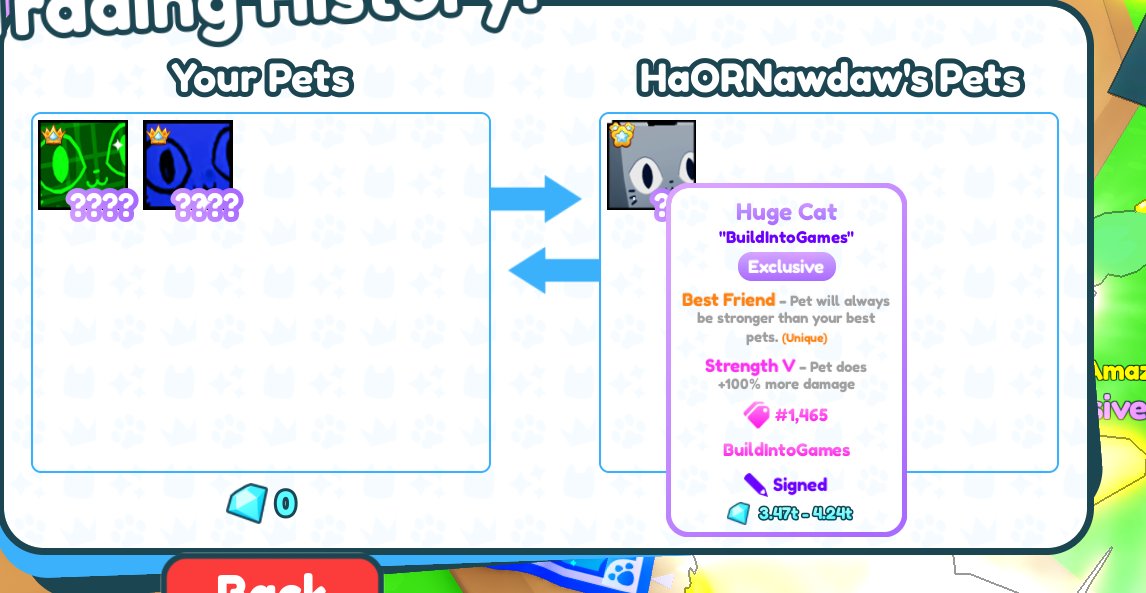 expellez's tweet image. Did this trade w/l? @prest4n #PetSimulatorX