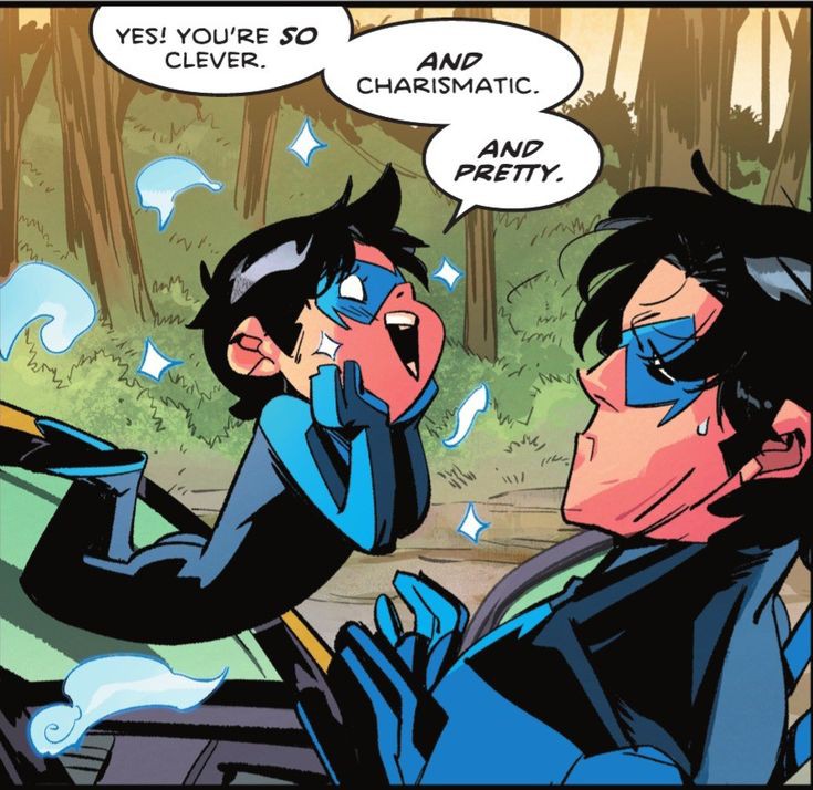 yo si Nightwing fuera una persona real 😭