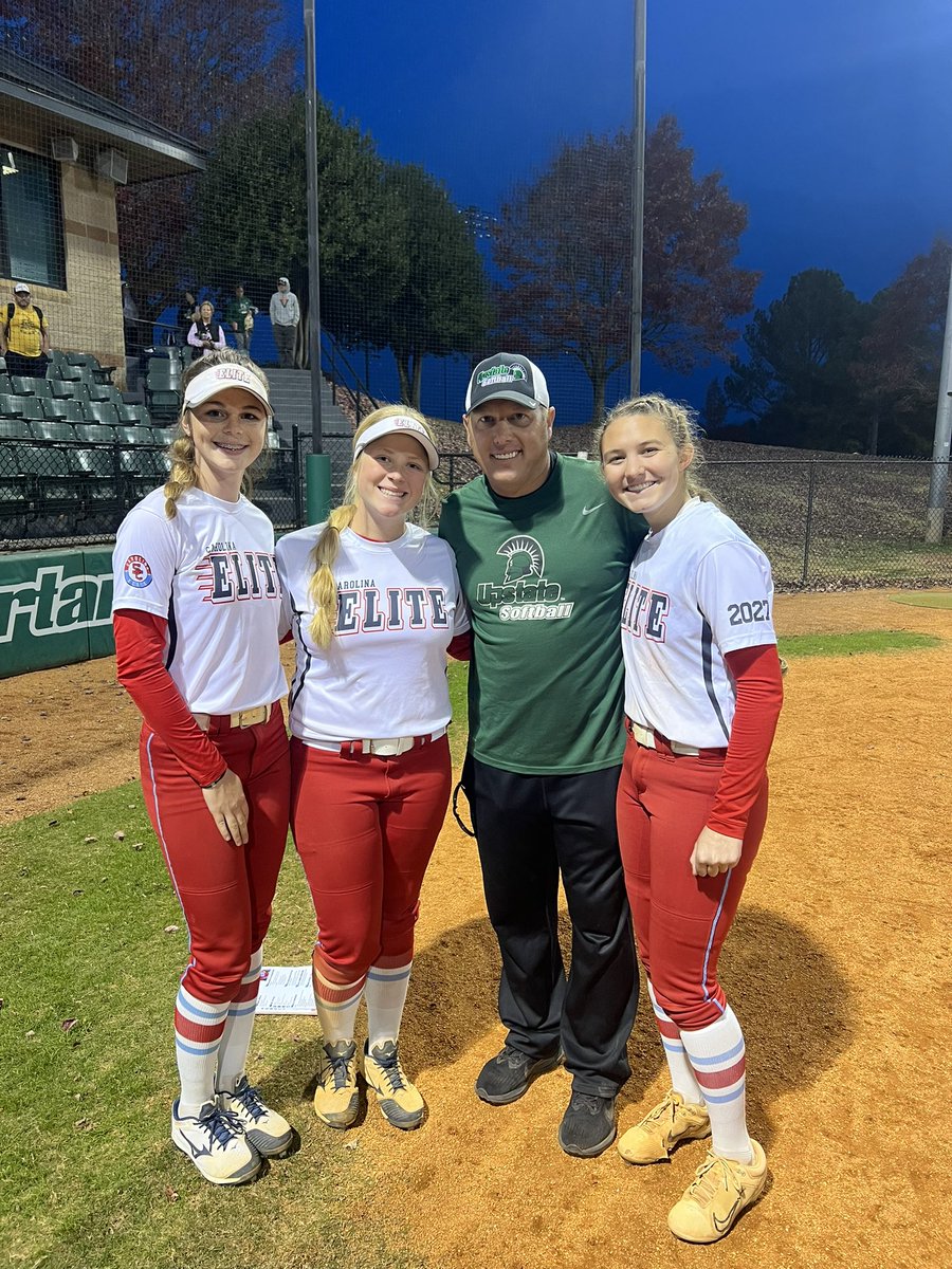 Carolina Elite National Drotar (@cesc_drotar) on Twitter photo Mack, Caroline and Brenlee took advantage of a great opportunity to learn at USC Upstate Prospects Camp! Thank you USC Upstate coaches for having them! <a href="/UpstateSoftball/">USC Upstate Softball</a> <a href="/HawkinsChawkins/">Upstate Softball</a> <a href="/Coach_TMeds/">Tonya Medders</a> <a href="/PACKUPSTATE/">bryan pack</a> Mack, Caroline and Brenlee took advantage of a great opportunity to learn at USC Upstate Prospects Camp! Thank you USC Upstate coaches for having them! <a href="/UpstateSoftball/">USC Upstate Softball</a> <a href="/HawkinsChawkins/">Upstate Softball</a> <a href="/Coach_TMeds/">Tonya Medders</a> <a href="/PACKUPSTATE/">bryan pack</a>