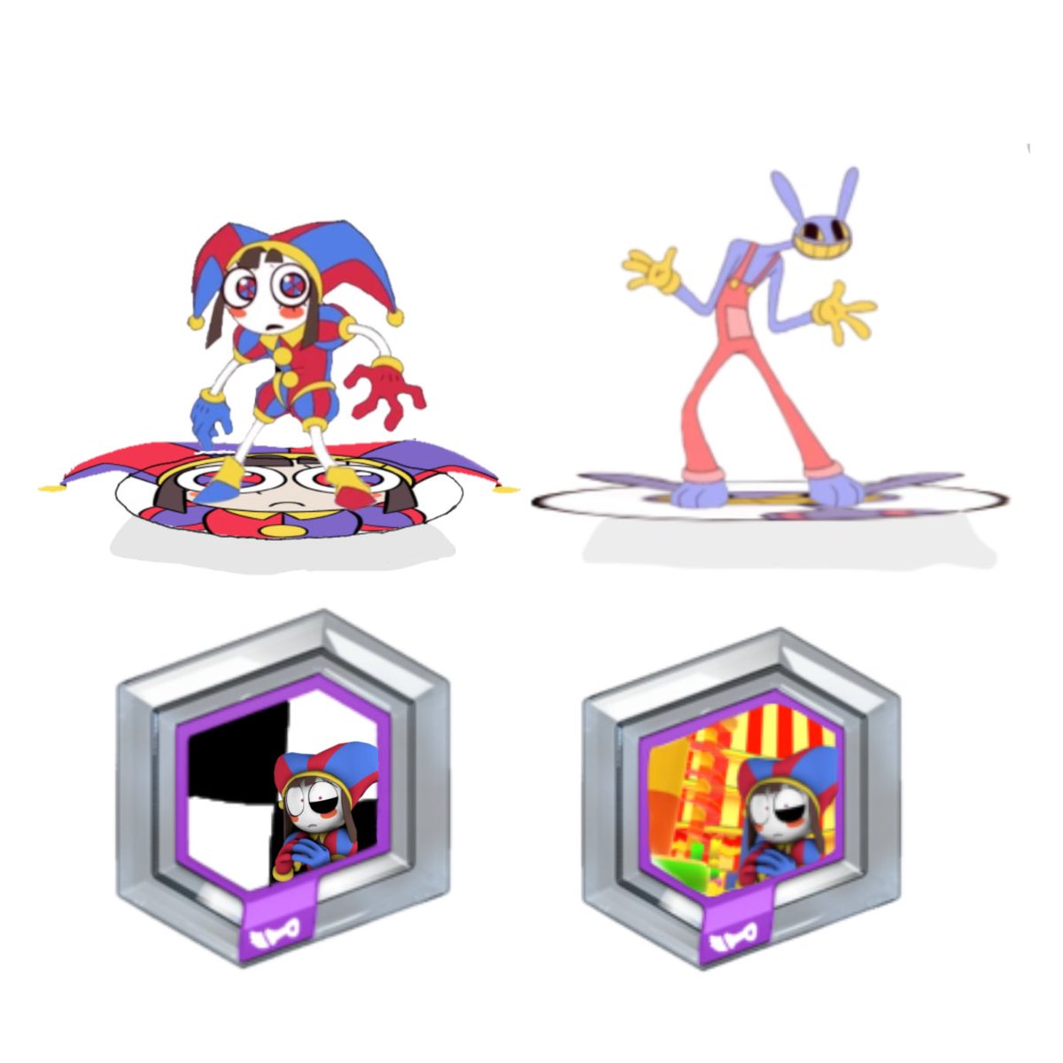 UltimateTitans0's tweet photo. Here’s Pomni and Jax as Disney infinity figures(with toy box sky and terrain power discs.) #TheAmazingDigitalCircus #Disneyinfinity #ideas #bringbackdisneyinfinity https://t.co/ZC7k1vuJXA