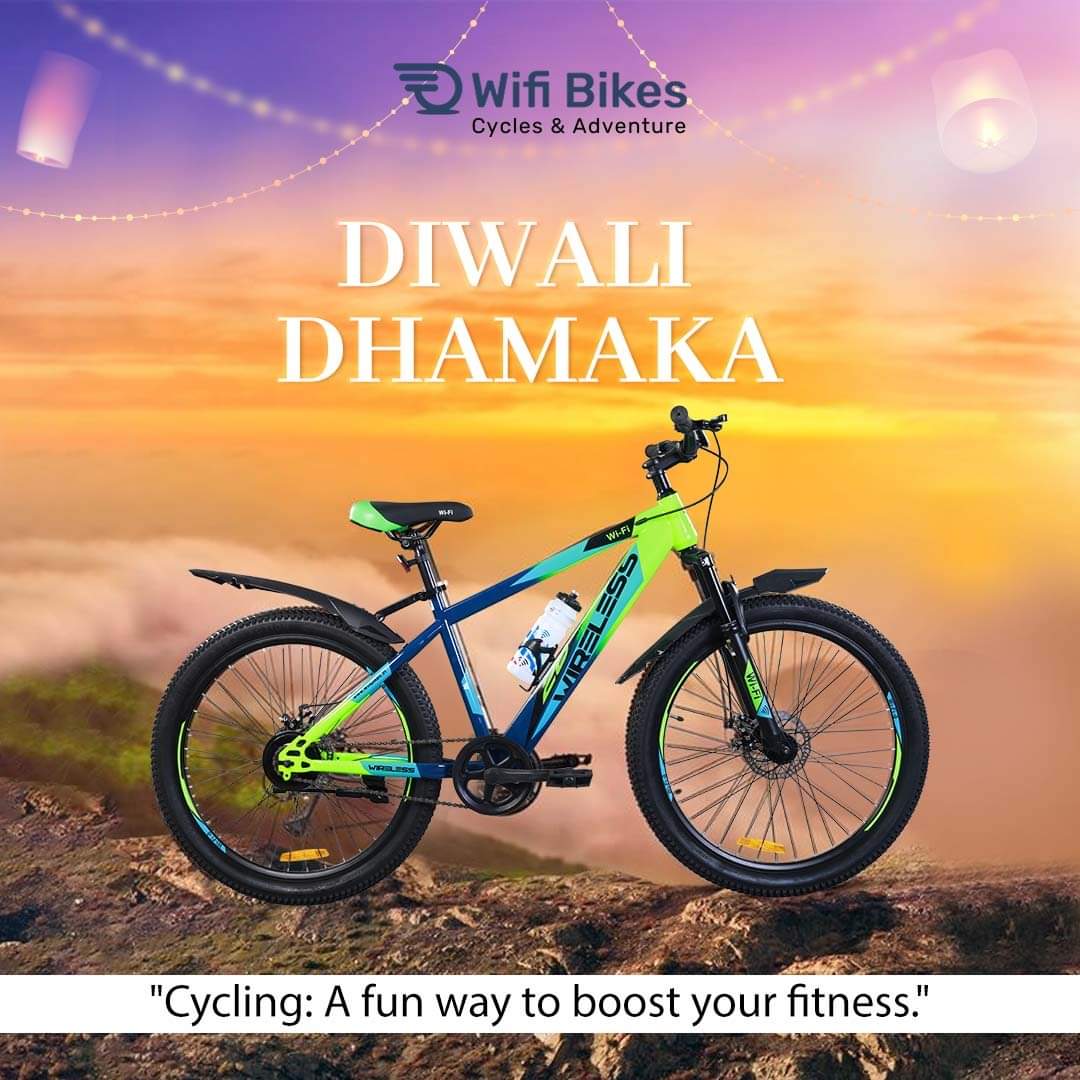 wifibikes's tweet photo. Wishing everyone a very happy and safe #Diwali from Wifi Bikes, the fastest growing cycle brand! Let's celebrate this festival of lights with joy and peace. May we all be blessed with good health and success in life. #HappyDiwali #FestivalofLights #WifiBikes #Cycling #CycleLife https://t.co/5GbxadhnUS