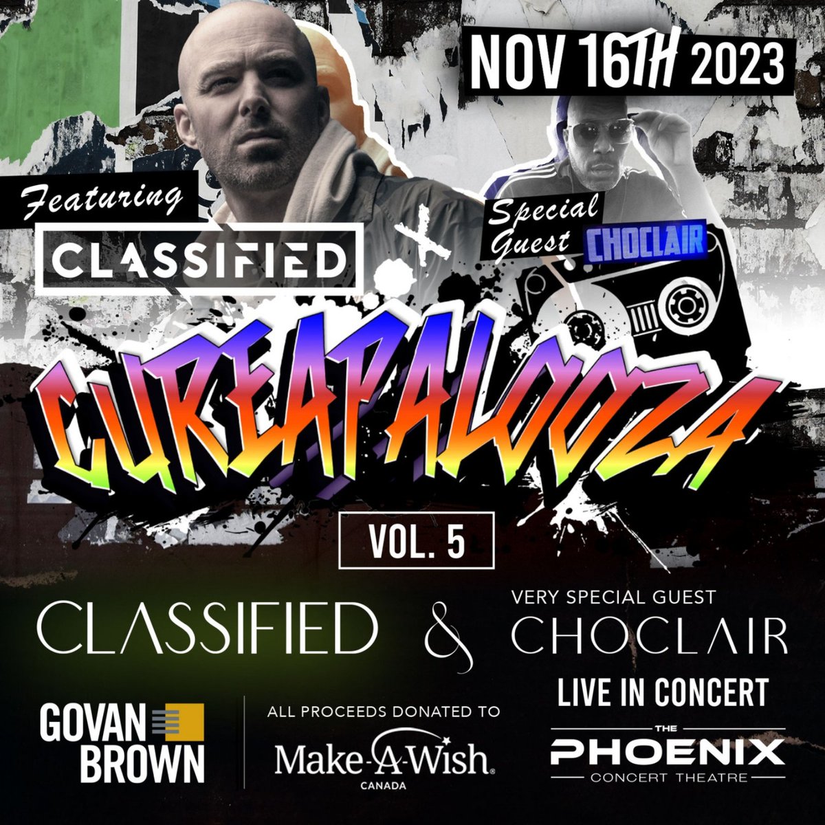 🎟️24 HR FLASH CONTEST🎟️

We're giving YOU a chance to WIN a pair of tickets to Cureapalooza, a charity concert with Classified and Choclair at The Phoenix this Thurs

To Enter (Follow All Steps):
1. Follow/Retweet/Like/Tag a friend
2. Complete your entry (links in thread ⬇️)