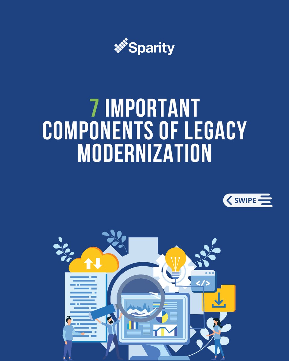 sparity's tweet image. Unlock the power of legacy modernization with Sparity&apos;s 7 R&apos;s methodology. Say goodbye to technical debt and hello to enhanced software performance. 

sparity.com/blogs/legacy-m…

#LegacyModernization #TechDebt #Sparity