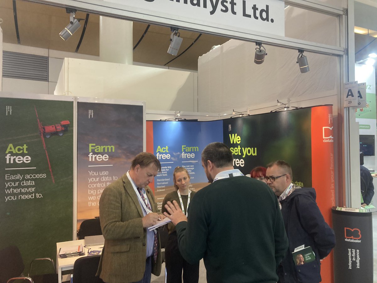 AgAnalyst (@data_baler) on Twitter photo Hard to find this many technologists with a common interest in precision ag anywhere else. First 2 days at <a href="/AGRITECHNICA/">AGRITECHNICA</a> off to a great start.
Come see us at Hall 8 stand A23 to see how Databaler can help you manage the variability within your fields #farmdataintegration Hard to find this many technologists with a common interest in precision ag anywhere else. First 2 days at <a href="/AGRITECHNICA/">AGRITECHNICA</a> off to a great start.
Come see us at Hall 8 stand A23 to see how Databaler can help you manage the variability within your fields #farmdataintegration