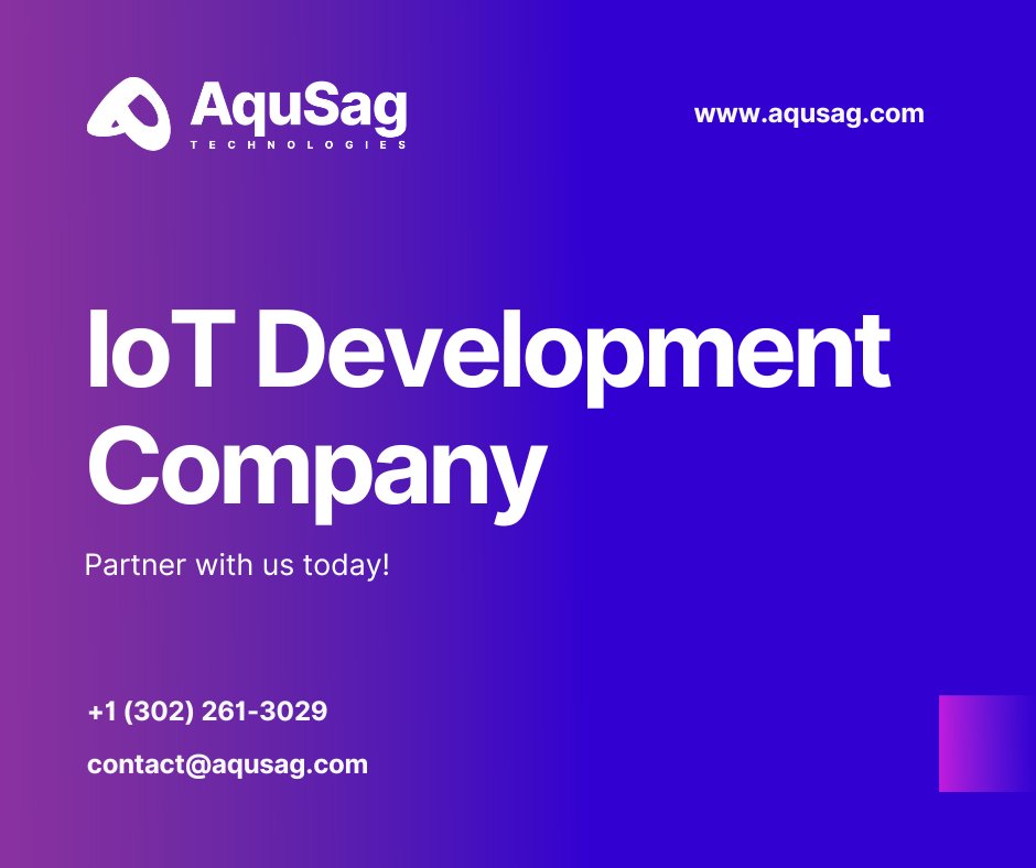 aqusag's tweet image. Elevate your business with our IoT app development services. Our expert IoT app developers specialize in custom solutions, IoT device integration, data analytics, and security. bit.ly/47tunoG

#IoTAppDevelopment #IoTIntegration #IoTCloudServices #IoTExperts #CustomIoT