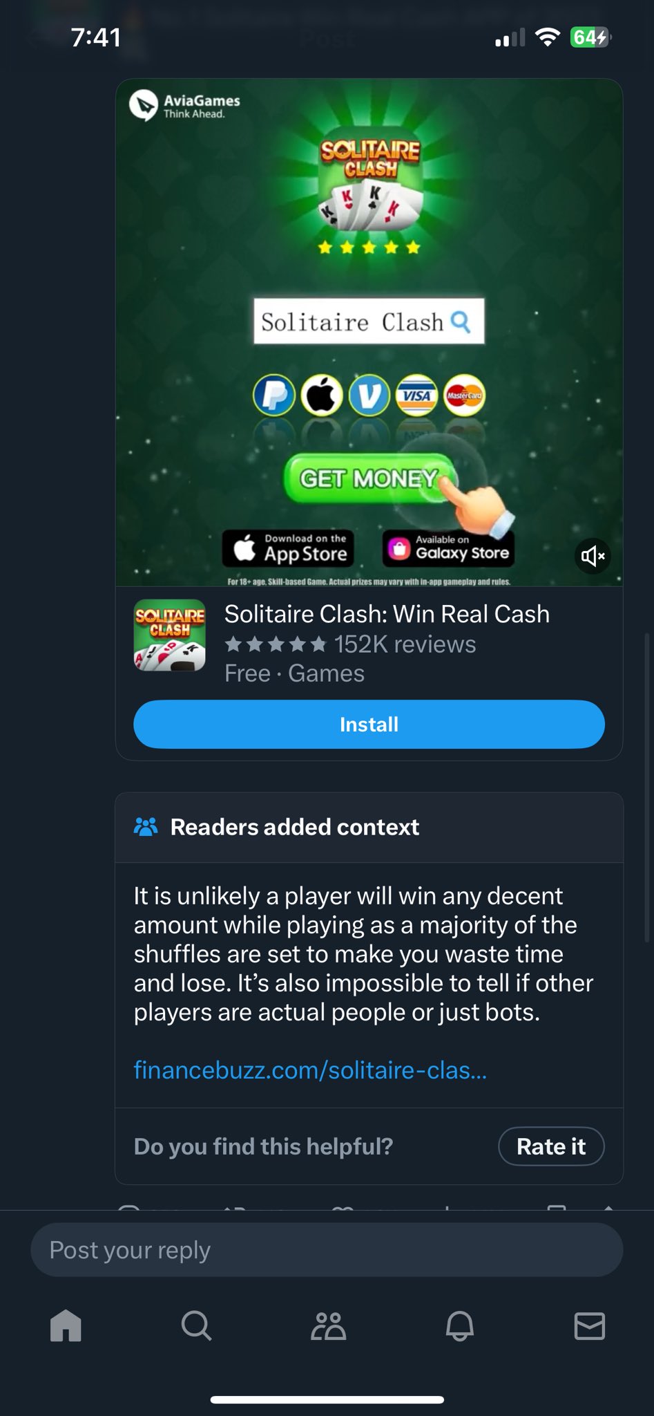 Solitaire Clash Community