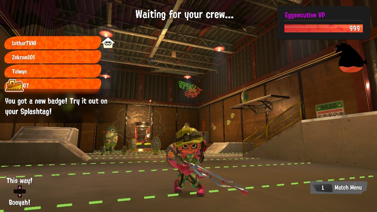 Talwyn7's tweet image. Finally, Bay 9s!  Huge thanks to those who carried me... @ddip528 @UndershirtM @KillerKheels @ALT_0_0_7 @IfIHaveToo @Zekrom202 #Bay9s #SalmonRun