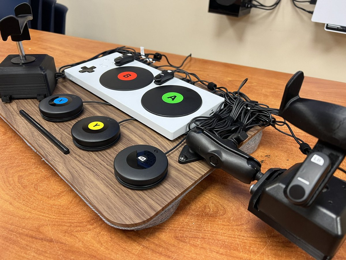 Another fresh setup heading to a patient with SCI - Tetraplegia. Controller is built for use with Nintendo Switch primarily to play Super Smash Bros! That left joystick is a D-Pad! 🕹️ #XAC #A11Y #GamingForEveryone #AdaptiveGaming #Accessibility #Nintendo #Gaming <a href="/MSFTEnable/">MSFT Accessibility</a>