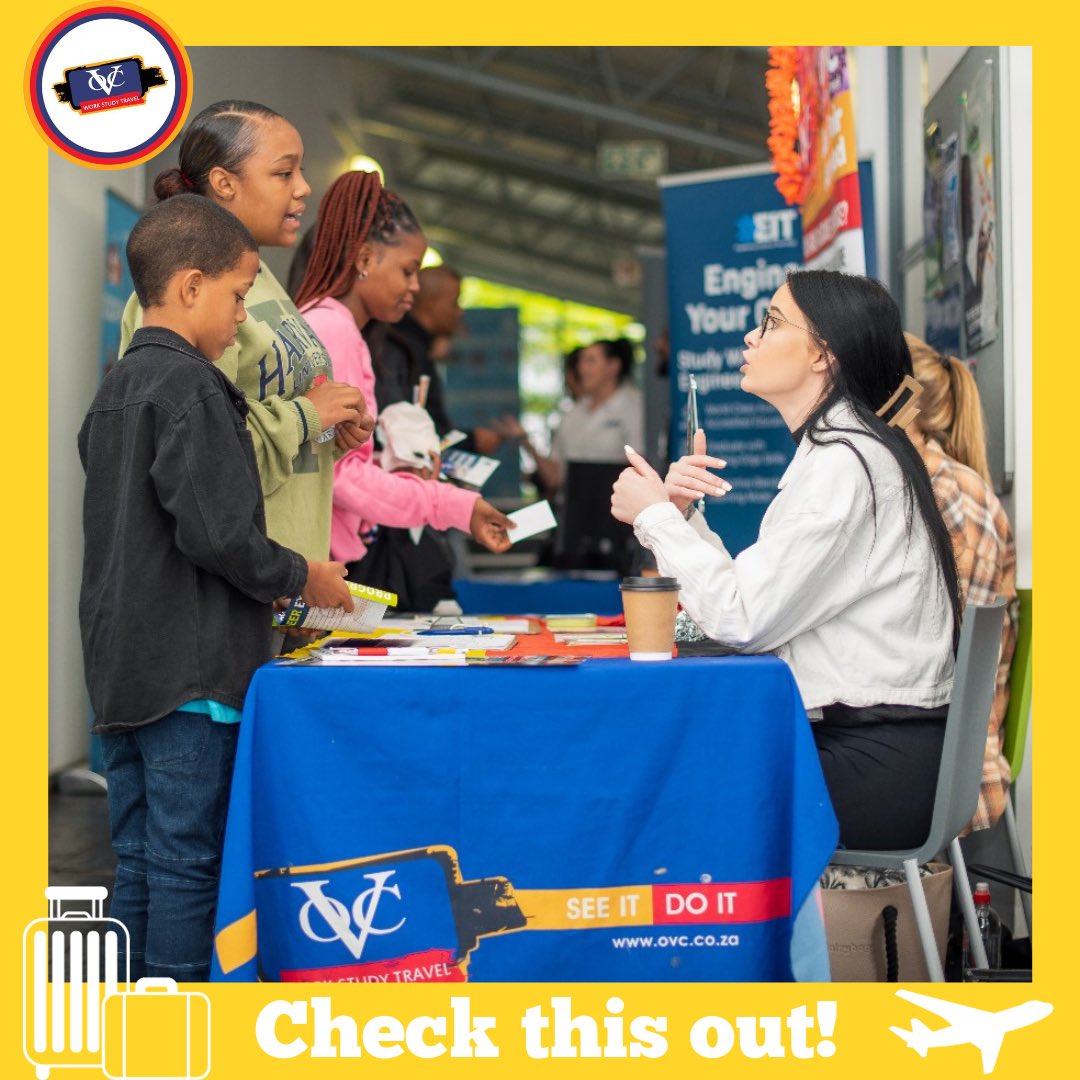 OVC_SA's tweet photo. On Saturday 4 November 2023 our OVC Marketers attended the Goethe Institut's Career Exhibition Day to educate people on taking a Gap Year to work overseas and especially to promote our Au Pair in Germany program! 😎✈️🌏 #goetheinstitut #aupairingermany #Germany https://t.co/cbsEM2bdHF