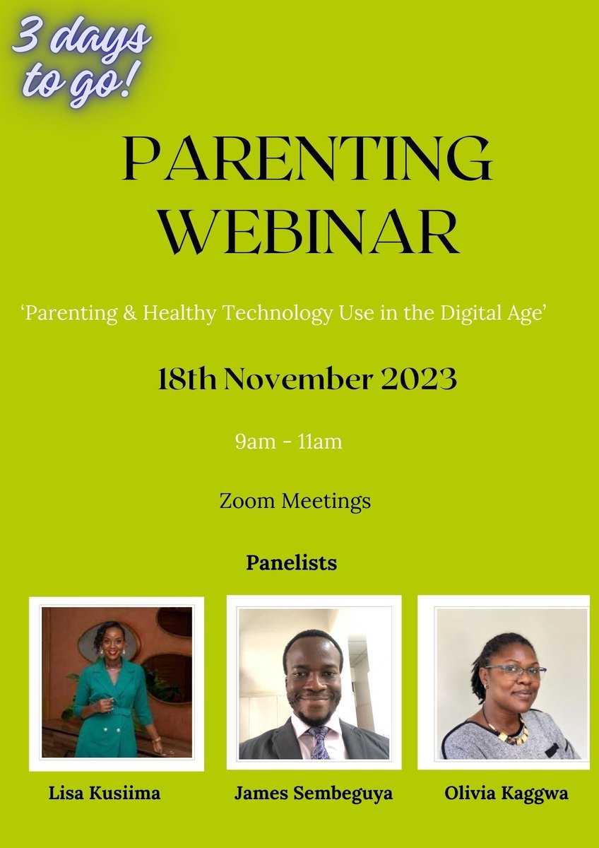 GSVLearning's tweet photo. What is the digital age? How can children use technology positively? These questions and many more will be answered in this upcoming Webinar. 3 days to go🥳🥳 Please follow the link to book your slot https://t.co/Ijac4ql38q @lisakusiima @JSembeguya @oliviakaggwadunn https://t.co/UqSwXrzTws