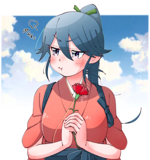 母の日に鳳翔さんを描いたら 『まだお母さんじゃありません』と言って拗ねられました。