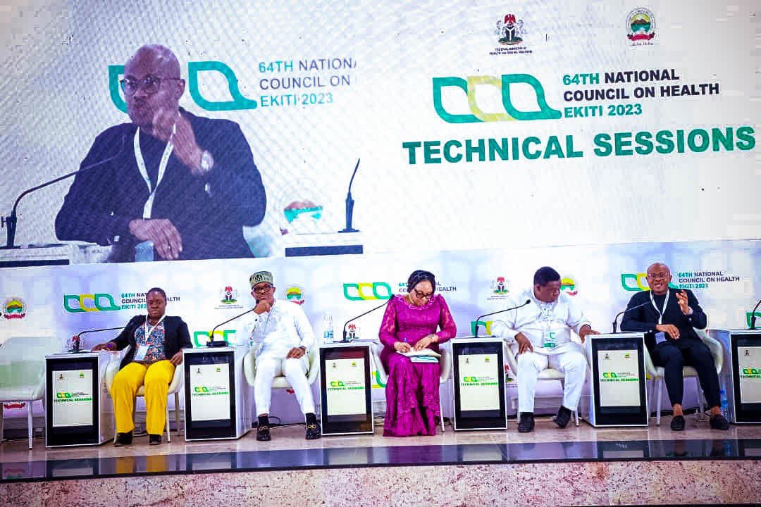 Fmohnigeria's tweet photo. #NCH64 Day one kicked off with the meeting of the technical committee led by PSH (Chairman of the Committee). Activities of the day included panel discussions, memo deliberations and paper presentations on Research &amp; Development as well as Human Resource Management in Health. https://t.co/Iz9LRZUAYD