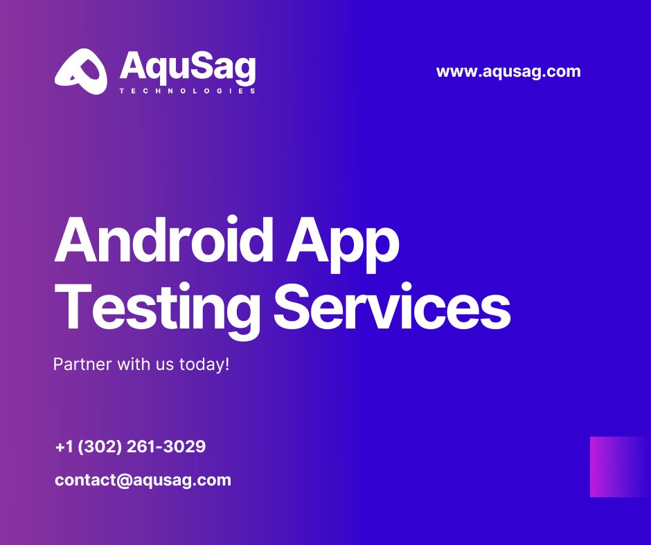 aqusag's tweet image. Ensure the quality of your Android app with our professional testing services. Aqusag provides mobile app testing, quality assurance, and performance testing to ensure your app functions flawlessly. bit.ly/3Qz1uRf
#AppQualityAssurance #AndroidAppTesting