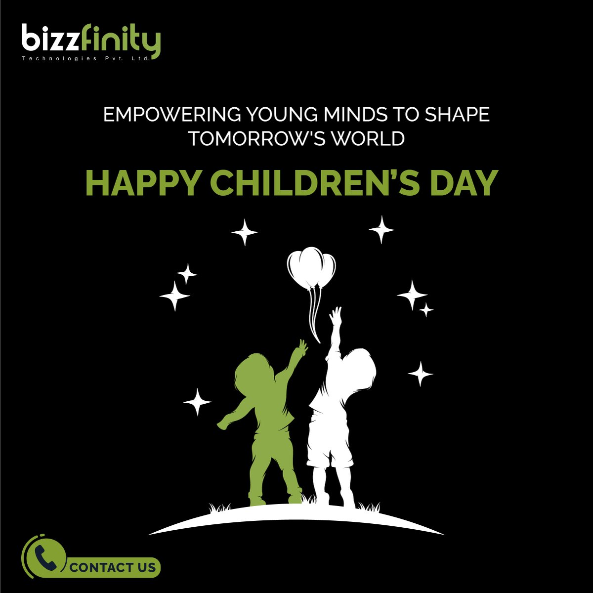 Today we celebrate their dreams, aspirations, and the bright future they'll create.

#bizzfinity #bizzfinitytech #technologies #ChildrensDay #HappyChildrensDay #Childhood