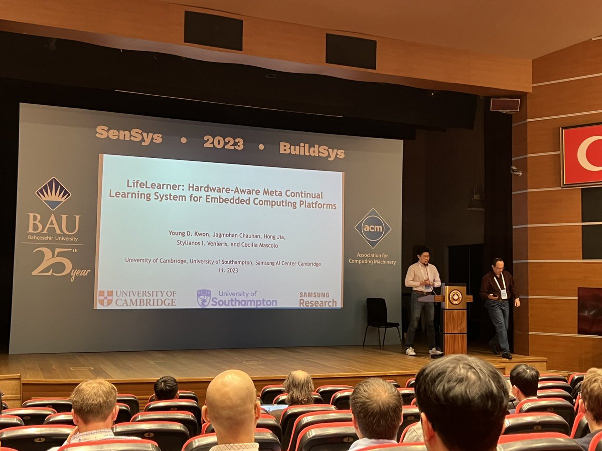 nic lane (@niclane7) on Twitter photo Great talk <a href="/YoungDKwon1/">Young D. Kwon</a> -- continual learning on your phone 😎 <a href="/AcmSensys/">ACM SenSys</a>; work w/ Hong Jia, <a href="/SIVenieris/">Stylianos I. Venieris</a>, <a href="/jag_jagmohan/">Jagmohan Chauhan</a>, <a href="/cecim/">Cecilia Mascolo🇪🇺🇬🇧</a> Great talk <a href="/YoungDKwon1/">Young D. Kwon</a> -- continual learning on your phone 😎 <a href="/AcmSensys/">ACM SenSys</a>; work w/ Hong Jia, <a href="/SIVenieris/">Stylianos I. Venieris</a>, <a href="/jag_jagmohan/">Jagmohan Chauhan</a>, <a href="/cecim/">Cecilia Mascolo🇪🇺🇬🇧</a>