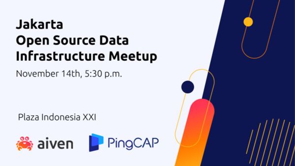 Calweng's tweet image. 📢 Join Us at the Jakarta Open Source Data Infrastructure Meetup with @aiven_io TODAY! Unpack the latest in #Opensource innovation and #DatabaseTech over good conversation and refreshments. ➡️ Grab your spot &amp;amp; let&apos;s talk data! #PingCAP #TiDB app.marketbeam.io/u/UxunFk