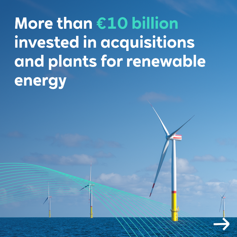 RWE_AG's tweet photo. RWE has invested more than €10 billion in the expansion of its portfolio in the first nine month of 2023 while continuing with its expansion course. 100 projects with an installed total capacity of 7.8 GW are under construction.