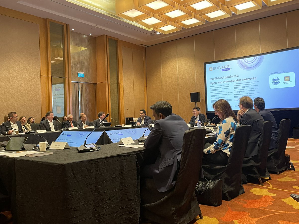 multilateralgrp's tweet photo. Multilateral Platforms: Open and Interoperable Networks Roundtable
@IMFNews 
@MAS_sg 
@elevandi https://t.co/C3ilo6dZuA