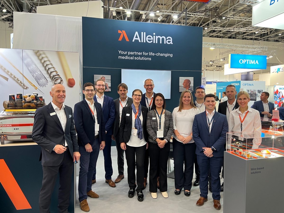 Alleimagroup's tweet photo. Alleima is at #Compamed2023 in Düsseldorf, Germany! Meet our experts at Hall 8A Booth J15 until Nov 16.

Discover our medical solutions used in various medical applications from glucose and temperature monitoring to pacemakers and surgical robots. More 👉🏻https://t.co/A2GARoMl4t https://t.co/mfAcB4w2UH