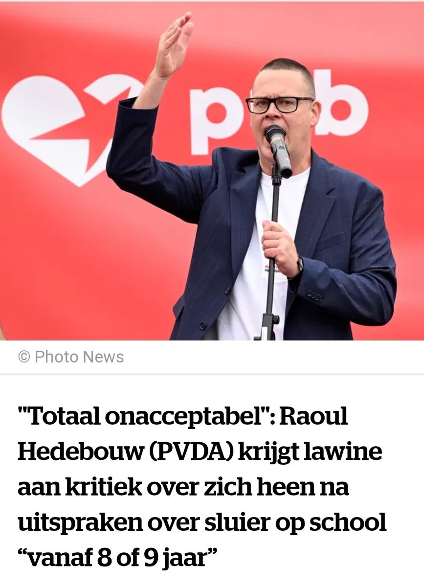 vlaams_leeuwtje's tweet image. Zei Marx niet ooit dat religie opium voor het volk is? Ook @RaoulHedebouw bewijst het gelijk van Marx in deze. Hoe geïndoctrineerd moet je zijn om niet in te zien welke gruwelijke impact religieuze kledij heeft op kinderen. #NoToIslam #NoToCommunism