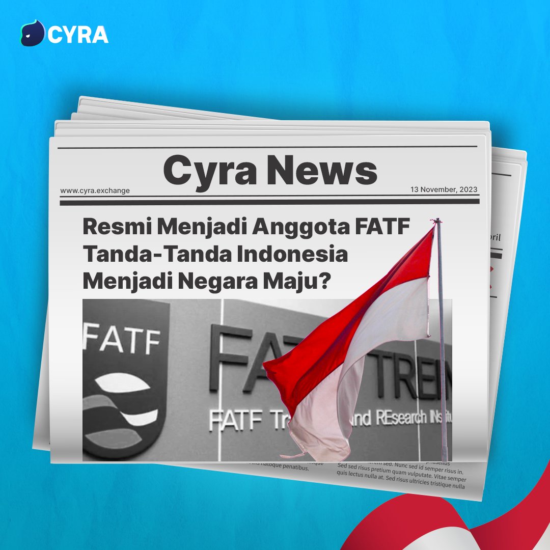 Pengesahan keanggotaan di FATF ini, merupakan proses perjuangan panjang setelah penetapan Indonesia sebagai Observer FATF sejak 29 Juni 2018.

Harapannya keanggotaan Indonesia di FATF akan meningkatkan kredibilitas perekonomian nasional.

#FATF #MoneyLaudering #TerrorismFinancing
