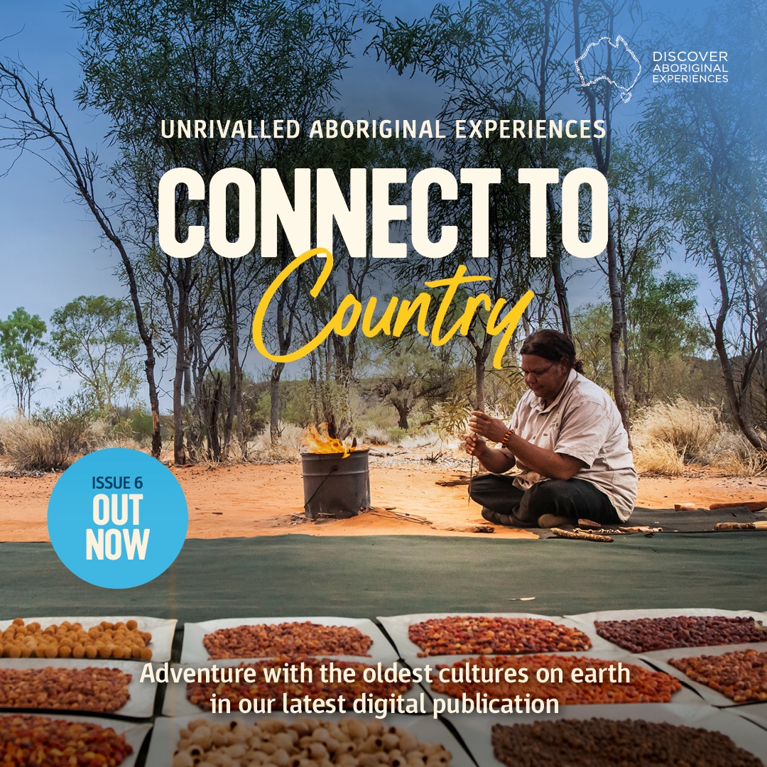 ☀️We are excited to be profiled in #ConnectToCountry Issue 6! Free digital publication from @TourismAus & #DiscoverAboriginalExperiences. See 🔗 in bio.

@WestAustralia @waitoc #WAtheDreamState #thekimberley #seeaustralia #indigenoustourism  #australiasnorthwest #aboriginalart